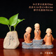 佛系減壓不要生氣擺件情緒穩(wěn)定解壓治愈可愛小和尚禪意客廳裝飾品 【慧能和尚站姿】迷你3+底座+靜