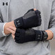 安德瑪（Under Armour）手套男女運(yùn)動(dòng)裝備戶外健身訓(xùn)練半指運(yùn)動(dòng)手套 黑色01 M