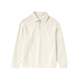 幼嵐（ALLBLU）幼嵐「坑條翻領(lǐng)衛衣」柔軟親膚挺括有型24秋新款親子百搭衛衣 白堊色 165