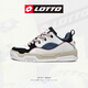 樂(lè )途（LOTTO）官方運動(dòng)板鞋男鞋春季面包滑板鞋輕便潮流厚底情侶休閑鞋 白/翠雀藍（男款） 41
