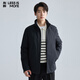 利郎輕時(shí)尚男裝【TEFLON三防】羽絨服男50D彈力外殼石墨烯行政外套 黑色 XL (175)