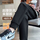 FitonTon加厚防風(fēng)褲女冬季束腳褲顯瘦防寒保暖褲休閑運動(dòng)衛褲