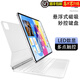 PD適用蘋果iPad Pro妙控鍵盤藍牙11/12.9英寸ipad air6/5/4懸浮磁吸10代保護殼24新款10.9/13保護套 ipad Pro 11英寸 數(shù)顯款 妙控鍵盤 白色