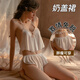 山茶蜜桃 情趣內(nèi)衣女夫妻刺激高檔性感睡衣純欲吊帶肚兜短褲小胸房事套裝