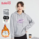 班尼路（Baleno）套頭連帽衛衣女2025年春秋季薄款寬松休閑小個(gè)子外套上衣
