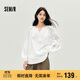 森馬（Semir）長(cháng)袖襯衫女流蘇刺繡波西米亞風(fēng)2025秋白色寬松袖襯衣10A525105001
