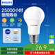 飛利浦（PHILIPS）led節(jié)能燈泡客廳家用超亮照明E27大螺口球泡12瓦3000K優(yōu)視型