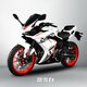 諾馬摩托車(chē)跑車(chē)極影325s雙缸水冷重型機車(chē)跑車(chē)仿賽整車(chē)可上牌 踏雪白（總價(jià)17980元）