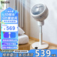 西哲（sezze）日本空氣循環(huán)扇家用智能電風扇落地扇迷你渦輪對流扇變頻遙控節(jié)能定時臺立兩用扇輕音小型換氣扇 【典雅白】Y-243PLUS（WH）