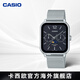 卡西歐（CASIO）月相顯示手表 成熟簡(jiǎn)約方形指針小方塊石英手表 七夕情人節(jié)禮物 MTP-M305M-1AVDF