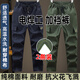 電焊工作服褲子純棉加檔工裝褲男耐磨防燙工廠汽修勞保休閑直筒褲 軍綠+藏藍【純棉加檔】2條裝 XL 175【125-145斤】