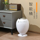 美易天歐本智能感應垃圾桶家用衛生間廁所客廳臥室可愛(ài)簡(jiǎn)約創(chuàng  )意垃圾桶 感應式 純白 6L 電池款