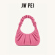 JW PEI褶皺云朵包GABBI白色包女包手提包法式小眾單肩腋下包2T03 粉色羊紋【加長(cháng)手提帶】