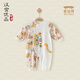 漢宮優(yōu)品新生嬰兒衣服中國風(fēng)虎寶寶睡衣初生兒春裝超萌哈衣爬服純棉連體衣 萌虎哈腰 90cm