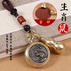 晟雋嚴(yán)選黃銅十二生肖轉(zhuǎn)轉(zhuǎn)鑰匙扣掛件銅葫蘆旋轉(zhuǎn)解壓汽車(chē)掛飾轉(zhuǎn)錢(qián)手把件 轉(zhuǎn)錢(qián)生肖（鼠）+銅葫蘆+砂
