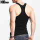 續點(diǎn)工字背心男夏季彈力修身休閑健身緊身運動(dòng)棉男士吊帶無(wú)袖t恤男坎 黑色 XL 碼128-138斤左右修身版型
