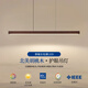 晟煊新中式胡桃木復(fù)古餐廳吊燈極簡(jiǎn)一字長(zhǎng)條燈全光譜護(hù)眼辦公室燈具 全光譜A款-胡桃木120cm-小愛智能