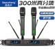 depusheng DR80無線麥克風(fēng)防嘯叫遠距離300米一拖二真分集話筒舞臺演出婚慶KTV 雙手持系列