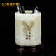 伯莎丹頓天然玉石筆筒擺件辦公桌筆筒簡(jiǎn)約送客戶(hù)生日禮物實(shí)用商務(wù)伴手禮品 高瞻遠矚(直徑100mm，高120mm)