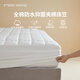 MIDO HOUSE 【防水床笠】銘都60支床笠單件夾棉床罩抗菌隔尿床墊保護罩 60支全棉防水床笠-白色 180cm*200cm +38cm