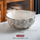 SUCCOHOMEWARE法式復(fù)古風(fēng)陶瓷南瓜湯碗大容量家用雙耳大湯碗面碗耐高溫可微波爐 布拉格-9寸雙耳南瓜湯碗
