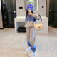 乖妮貓女童衛(wèi)衣套裝春秋裝2025新款大童女裝洋氣運動服兒童網(wǎng)紅炸街春裝 藍色套裝 140 碼