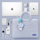 期尚筆記本電腦包女士小眾加厚手提包適用蘋(píng)果macbook聯(lián)想小新pro華為 冷灰【手提加厚 毛絨防撞】 15-16英寸
