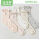 媽媽果（org.mama）月子襪產(chǎn)婦孕婦襪子夏季薄款產(chǎn)后松口棉襪女不勒腳中筒長(cháng)筒襪堆堆 夏季薄款【小花5雙】
