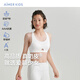 愛(ài)慕少女夏新品抗菌專(zhuān)利呼吸杯少女發(fā)育期內衣中長(cháng)款背心式運動(dòng)文胸奶皮衣 三階段AJ115F413 165