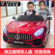 諾天使【雙人座位】兒童電動汽車可坐人四輪遙控雙座寶寶小孩玩具車 烤漆紅+遙控+皮座+12V大電瓶 超大雙座+藍牙音樂+易于安裝