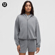 lululemon丨Softstreme? 女士拉鏈連帽衫 LW3HM8S 太陽灰 XS /4