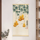竹藝裝飾畫(huà)新中式蓮花客廳玄關(guān)畫(huà)茶室禪意豎版掛畫(huà)竹簾畫(huà) 葫蘆-五福臨門(mén)20 寬40*高80 松木