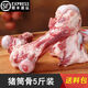 生鮮豬筒骨筒子骨鮮凍豬大骨頭鮮豬肉帶骨髓煲湯食材 新鮮筒骨凈重5斤（對(duì)切）