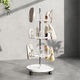 艾奇益鞋架晾鞋曬鞋架家用陽(yáng)臺落地式架子旋轉多層鞋架工廠(chǎng)批發(fā)網(wǎng)紅神器 三層×白色【帶萬(wàn)向輪】
