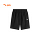 安踏兒童短褲秋季官方旗艦2025新款冰絲速干6-16歲男童五分褲 黑色 165