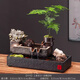 樸記流水擺件循環(huán)水假山景觀(guān)魚(yú)缸招財金蟾貔貅客廳玄關(guān)辦公室前臺喬遷 中號-上善若水-金蟾招財