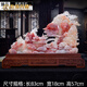 伯莎丹頓阿富汗天然玉石山水雕件高檔開業(yè)禮品節(jié)日送禮長輩新中式家居擺件 紅花山水(83*18*57cm)