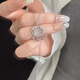 s999純銀白玉髓平安鎖項鏈女輕奢小眾飾品高級感生日禮物2024新款 白玉髓平安鎖-品牌禮盒