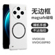POZZO適用于vivoX100Pro手機殼VIVOX100Pro保護套magsafe磁吸無邊框磨砂超薄防摔散熱男女款網(wǎng)紅珍珠白