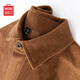 名創(chuàng  )優(yōu)品（MINISO）咖色燈芯絨襯衫男外套秋冬款加絨翻領(lǐng)夾克襯衣潮男生美式工裝長(cháng)袖 咖色 M 170(男女同款)