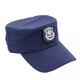 YEAE保安大檐帽平頂帽男女保安作訓帽職業(yè)專(zhuān)業(yè)遮陽(yáng)透氣輕便 藏藍速干帽 均碼 56