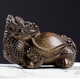 【假一賠萬】烏木金絲楠木陰沉木實木雕刻龍龜手把件文玩擺件拍賣