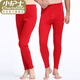 小護士保暖褲 男女秋冬加厚加絨 重磅竹炭高腰雙層大護膝寬松大碼保暖褲 女士-中國紅 一條 M 165/95
