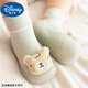 迪士尼寶寶嬰幼兒學(xué)步鞋寶寶襪子護腳軟底防滑鞋春秋室內地板鞋一腳蹬男女童 清新綠(清新熊襪鞋) 1條 均碼 S碼(適合腳長(cháng)11-12.5cm