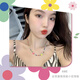 AWE官方彩色串珠笑臉小花琉璃項鏈楊冪金智秀明星同款雛菊情侶款手鏈 AWE X 楊冪 項鏈
