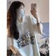 戀的短袖T恤女夏季寬松學(xué)生高中初中女生衣服夏天上衣2024新款POLO衫 潮流韓版翻領(lǐng)白色 均碼（可備注碼數）