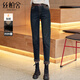 絲柏舍加絨牛仔褲2025冬裝新款女裝氣質(zhì)時(shí)尚高腰加厚哈倫褲