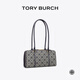 Tory Burch湯麗柏琦 T MONOGRAM 小號肩背提花保齡球包 152455 TORY海軍藍 405 OS