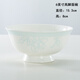 錦秋堂景德鎮(zhèn)陶瓷器 家用骨瓷餐具 高腳米飯碗 釉下彩單碗 白玉蘭不燙手 6英寸面碗