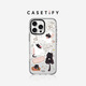 CASETIFY 小黑貓貼紙 蘋果手機殼 適用于iPhone14/15/16 Plus/Pro/Max手機殼 透明殼MagSafe（防黃不防摔） iPhone 15